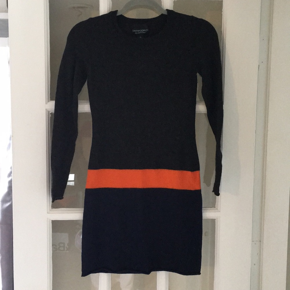 Cynthia Rowley color block sweater dress